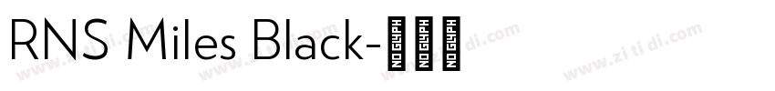 RNS Miles Black字体转换